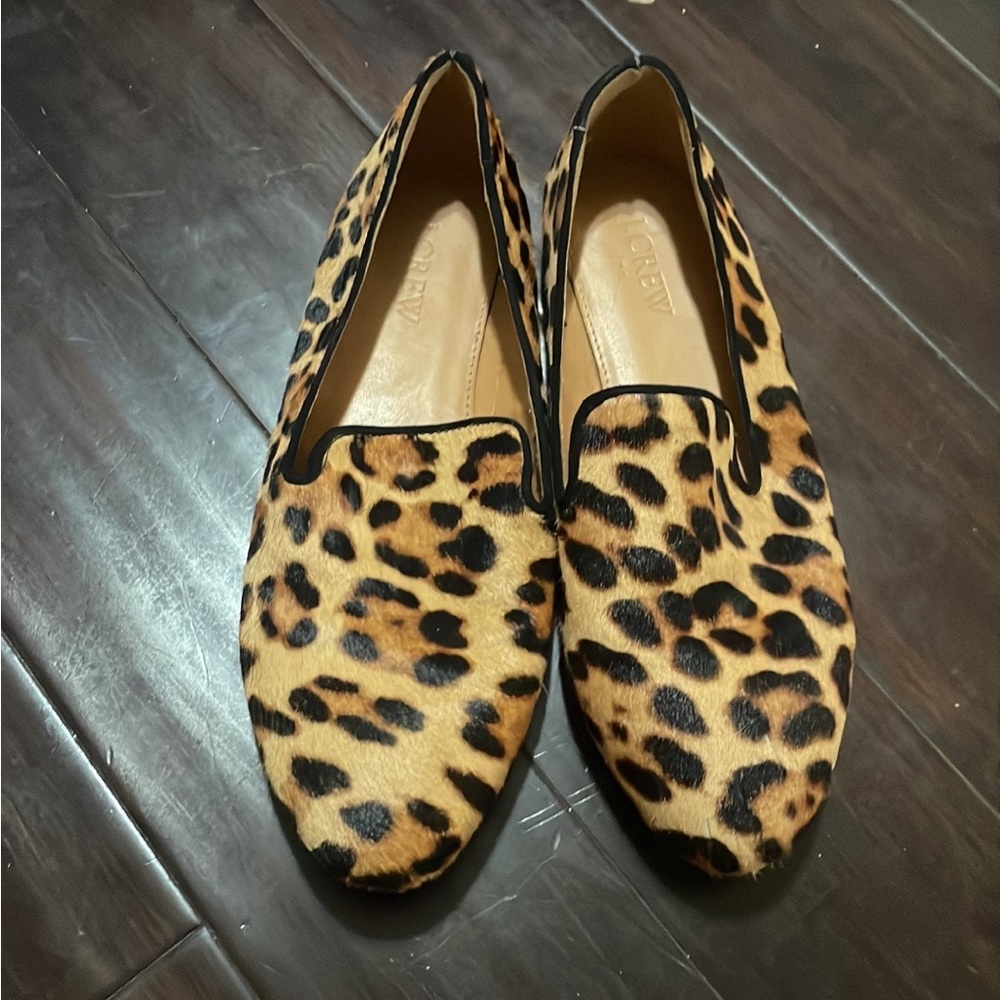 J.Crew Cheetah Faux Fur Loafers